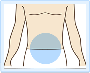 腹部・施術範囲