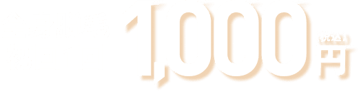 全身脱毛 初回1回 1,000円(税込)